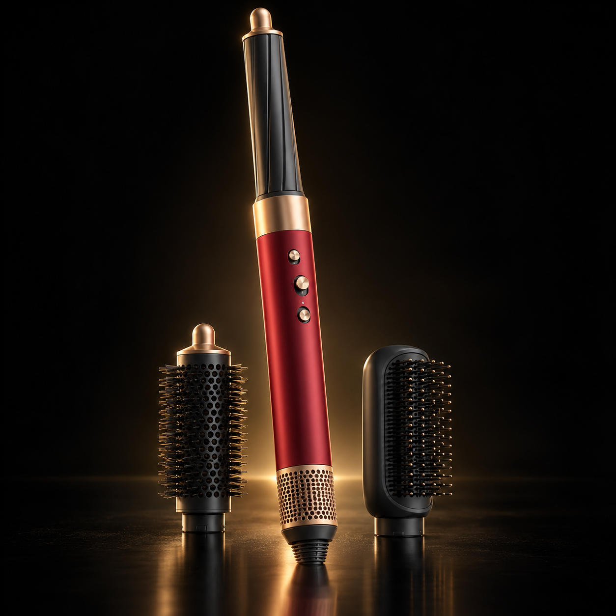 Dyson Airwrap Co-anda2x — Red Velvet / Gold