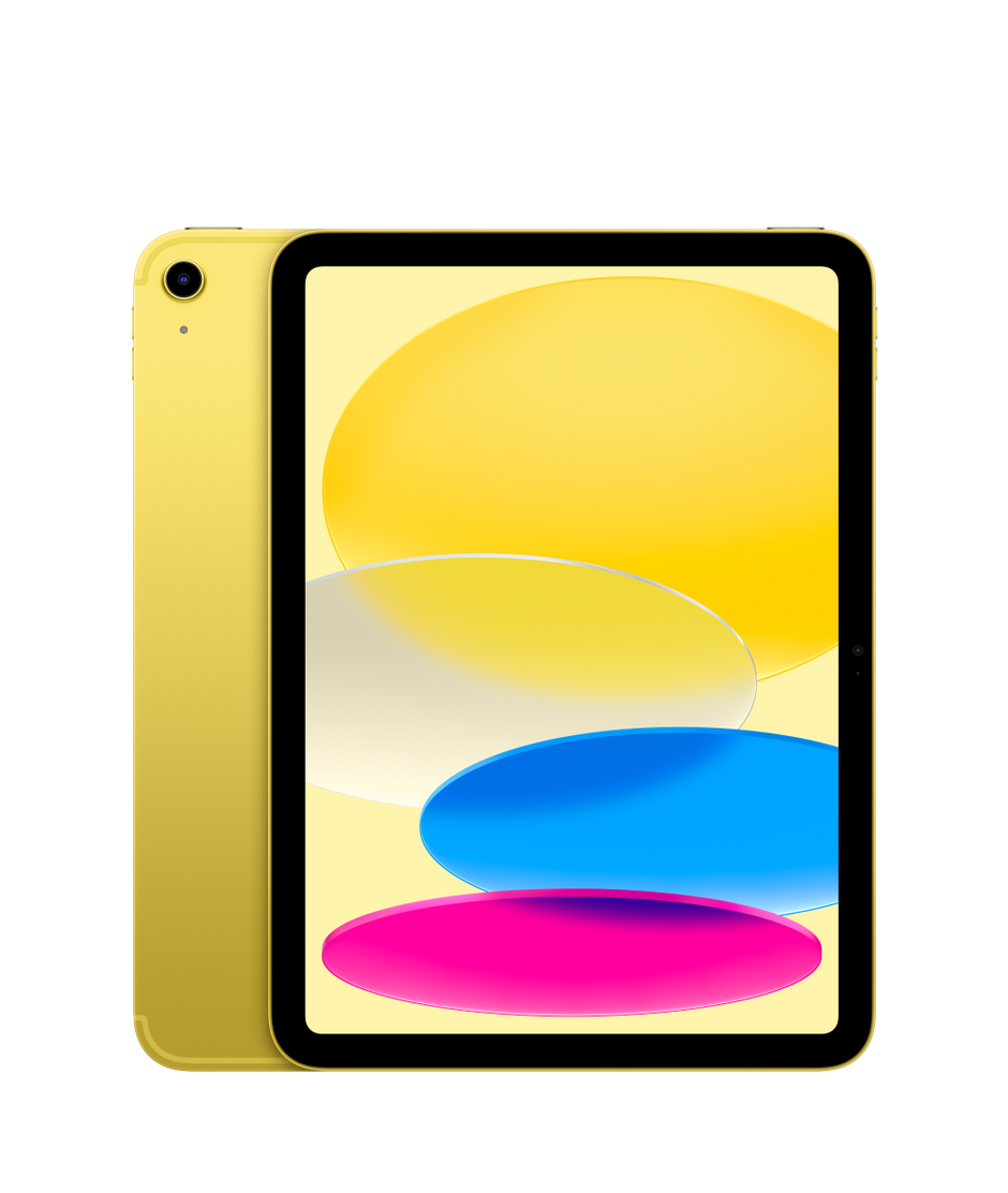 Apple iPad 11″ (A16) 128 ГБ, Wi-Fi + Cellular — Жёлтый