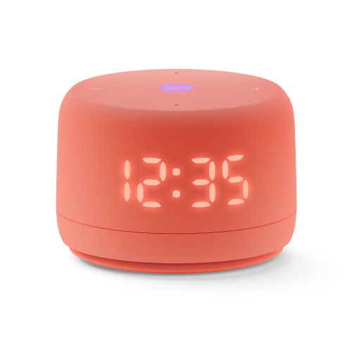 Яндекс Станция Lite 2 с часами — Коралловая